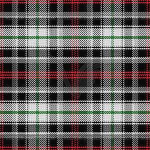 Seamless pattern Scottish tartan panda - vector clipart