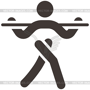 Aerobics icon - vector clipart