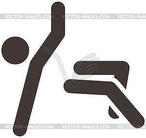 Parkour icon - vector clipart