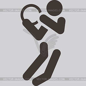 Basketball icon - vector clip art