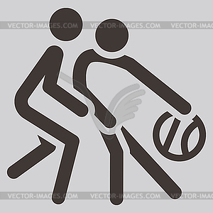 Basketball icon - vector clipart