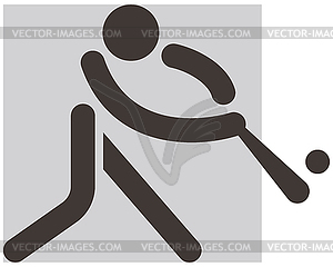 Baseballl icon - royalty-free vector image