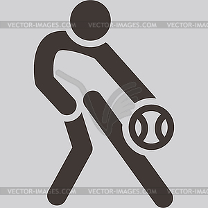 Баскетбол значок - векторное изображение EPS
