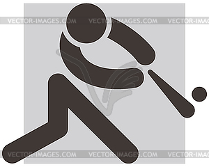 Baseball icon - vector clipart