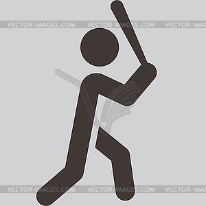 Baseball icon - vector clipart