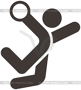 3218 - basketball icon - vector image