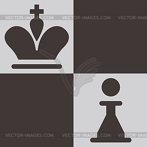 Chess icon - vector image