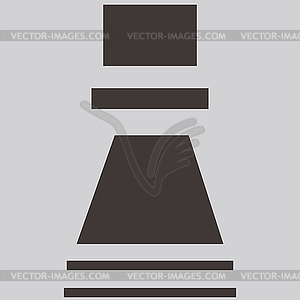 Chess icon - vector image