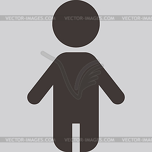 3293 - children icon - vector clipart