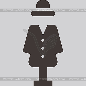 Wardrobe icon - vector image