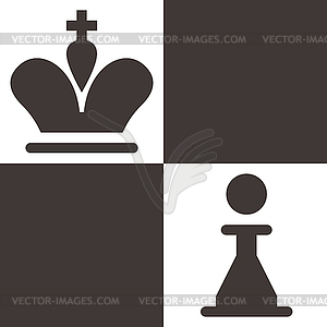 Chess icon - vector image