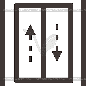 Elevator icon - vector clipart