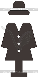 Wardrobe icon - vector image