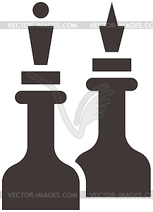 Chess icon - vector clipart