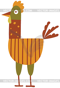 Funny hen - vector clip art