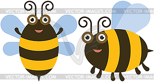 3428 - Funny bees - vector clipart