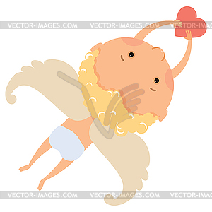 Cupid angel - vector image