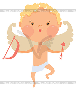 Cupid angel - vector image