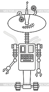 Cute robot - vector clip art