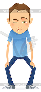 Young man - stock vector clipart