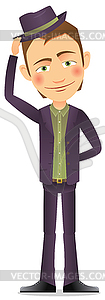 Young man - vector clipart