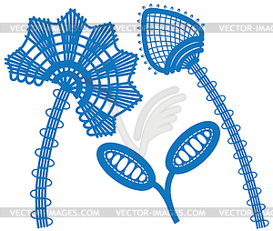 Abstract floral elements - vector clipart