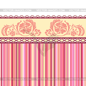 Vintage romantic background. Pink colors. - vector clip art