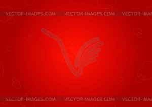 Seamless ornament with hearts - vector image