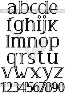 Alphabet - vector EPS clipart