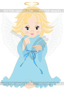 Little angel - vector image