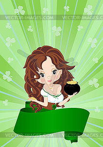 Greeting Card to St. Patrick`s Day - vector clip art