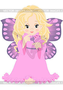 Magical fairy - color vector clipart