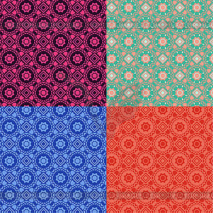 Seamless set of color backgrounds - vector image