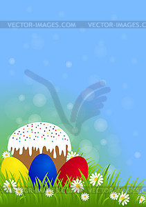 Greeting card for Easter - vector image