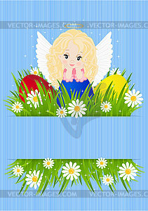 Greeting card for Easter - vector clipart