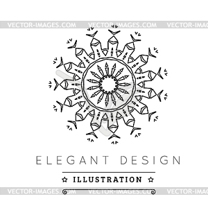 Logo template - vector clip art