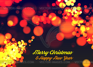 Christmas bokeh light - vector clipart