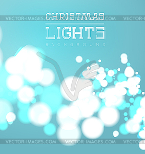 Christmas bokeh light - vector clip art