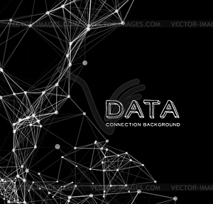 Abstract network connection background - vector image