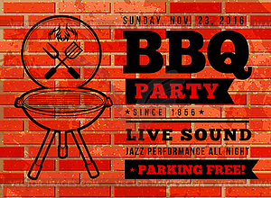 BBQ party - vector clip art