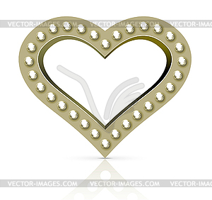 Marquee heart symbol - vector clipart