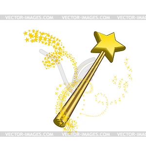 Волшебная палочка - векторное изображение клипарта