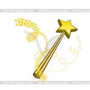 Magic wand - vector image