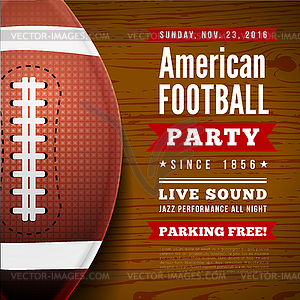 American football party. background - vector clip art
