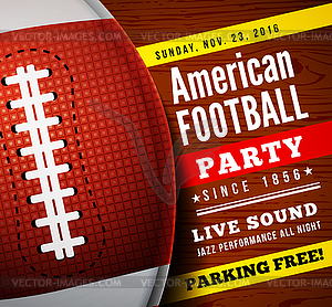 American football party. background - vector clipart