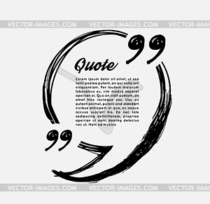 Drawn quotes and frame - vector clipart