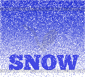 Falling Snow Background - vector clipart