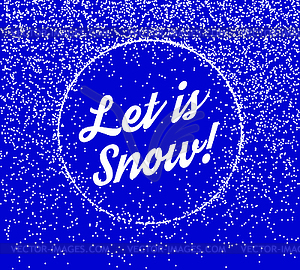 Falling Snow Background - vector clip art