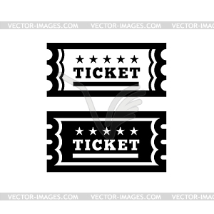 Vintage Ticket Icon - vector image