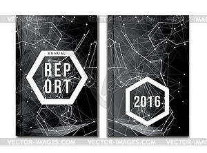 Annual report cover template - vector image